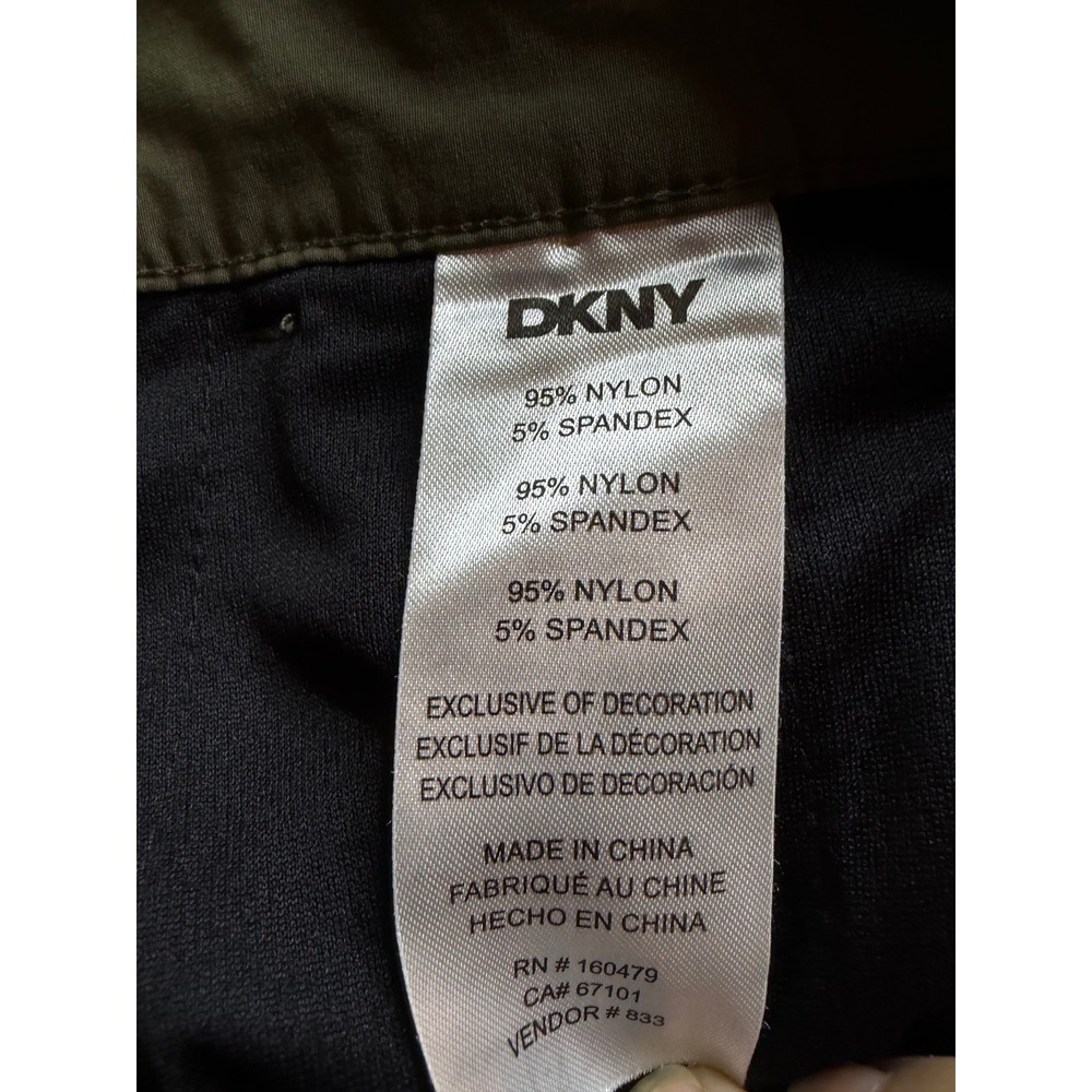 DKNY Mens Olive Green Cargo Shorts Size 36 Nylon Spandex Stretch Hiking Outdoor - Picture 4 of 9
